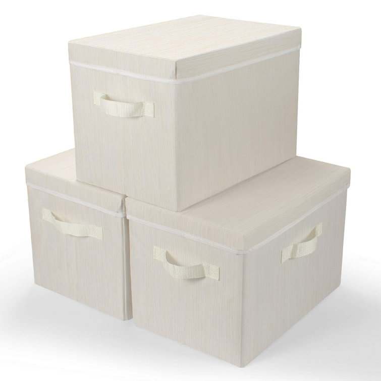 Cloth boxes with lids on sale
